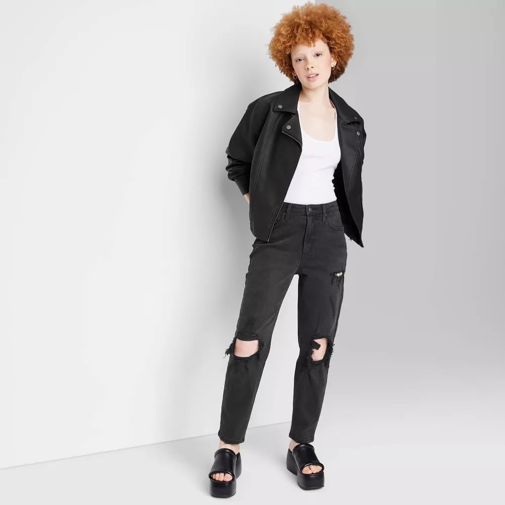 Target black ripped jeans hot sale