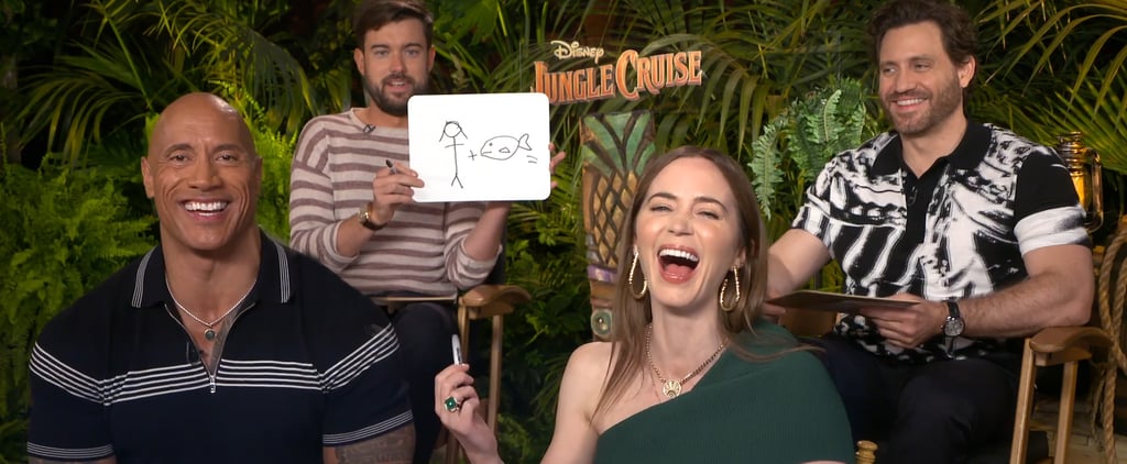 The Jungle Cruise Cast Can't Stop Laughing as They Play Disneyland Pictionary
