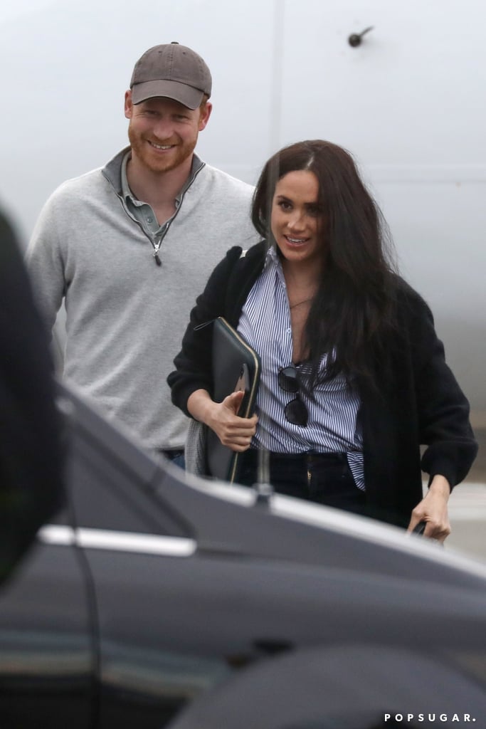 Prince Harry and Meghan Markle at Airport in Canada Pictures