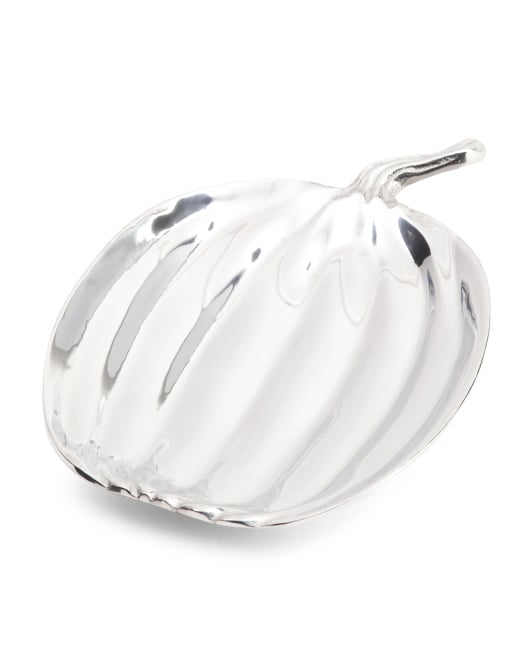 Silver Pumpkin Platter