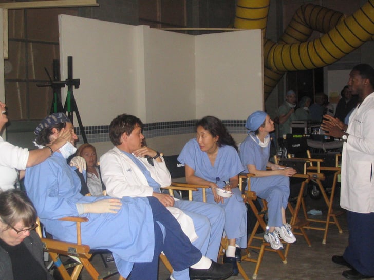 Patrick Dempsey, T.R. Knight, Sandra Oh, Ellen Pompeo, and ...