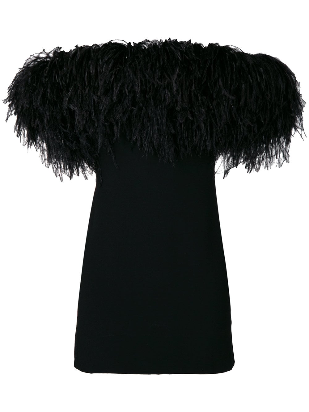 Saint laurent new arrivals feather dress