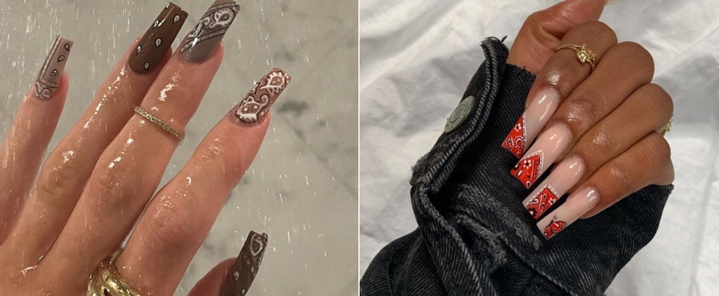 Bandana Nail Art As Seen on Kylie Jenner and Selena Gomez