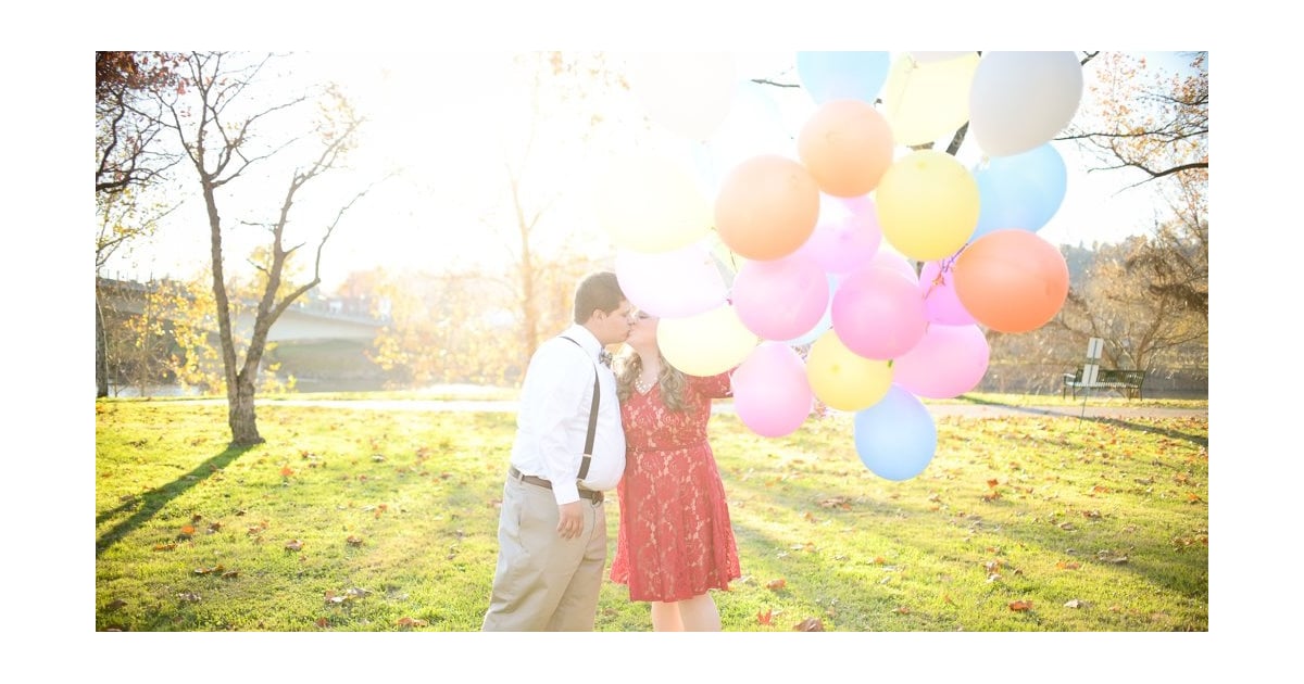 Up Themed Engagement Shoot Popsugar Love And Sex