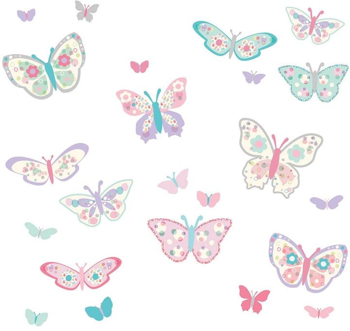 WallPops Flutterby Butterflies Wall Decals