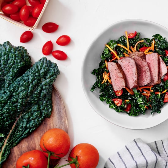 Kale-Carrot Salad With Steak and Balsamic-Mustard Dressing