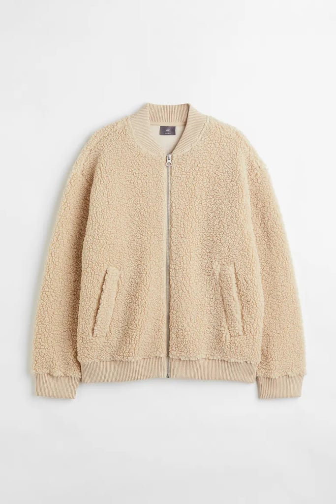 H&M Relaxed Fit Faux Shearling Jacket
