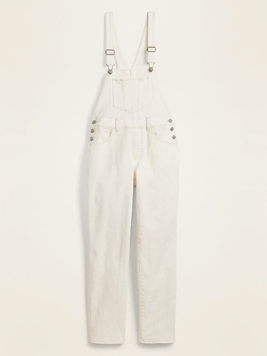 Relaxed Off-White Jean Overalls