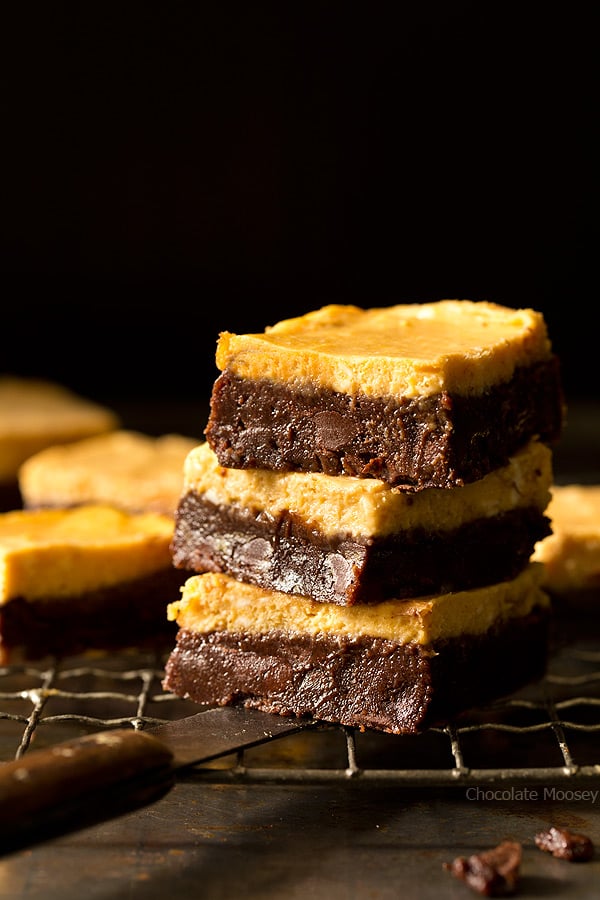 Pumpkin Cheesecake Brownies