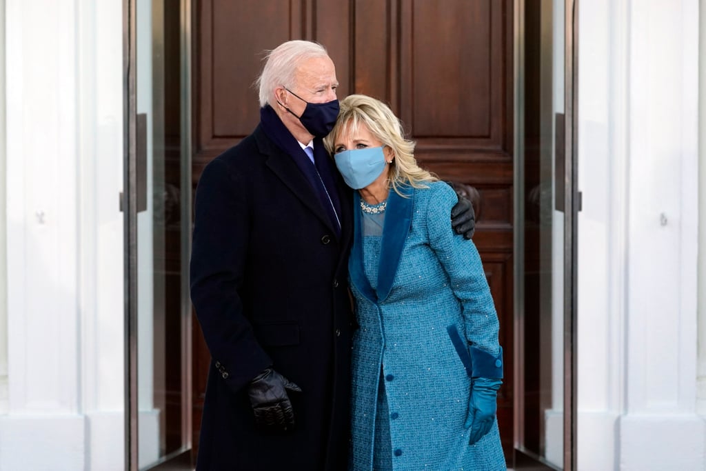 Jill Biden's Sparkly Blue Coat