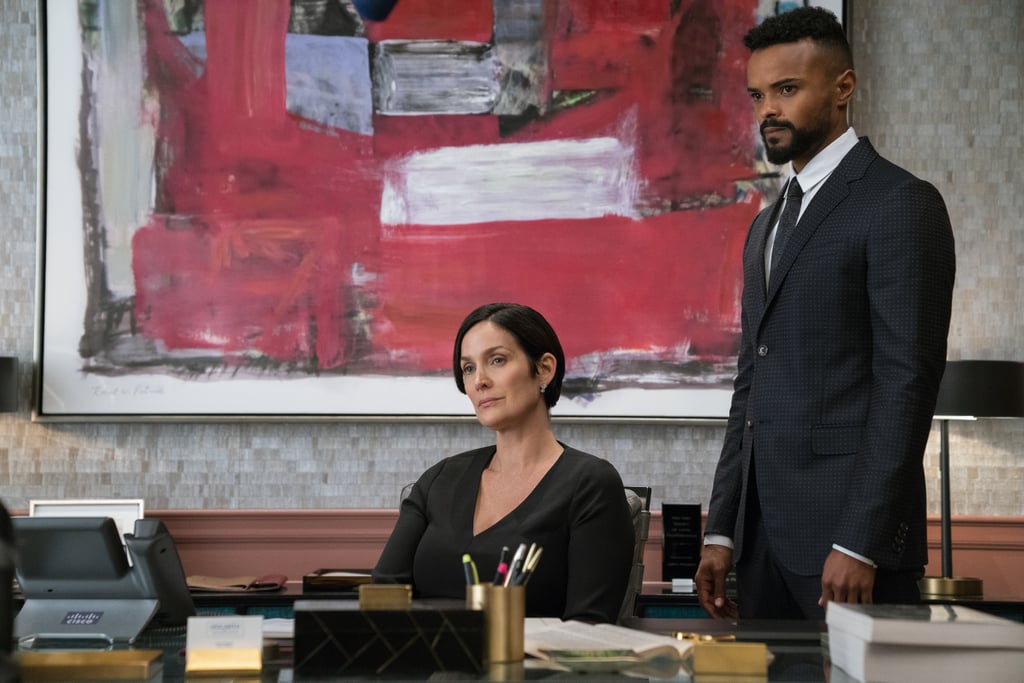Jeri and Malcolm (Carrie-Ann Moss, Eka Darville) appear to still be colleagues.