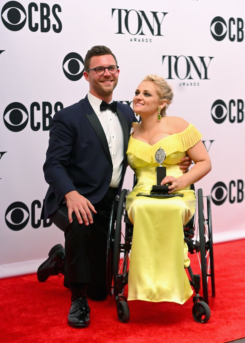 NEW YORK, NEW YORK - JUNE 09:  Ali Stroker, winner of the award for Actress in a Featured Role in a Musical for 