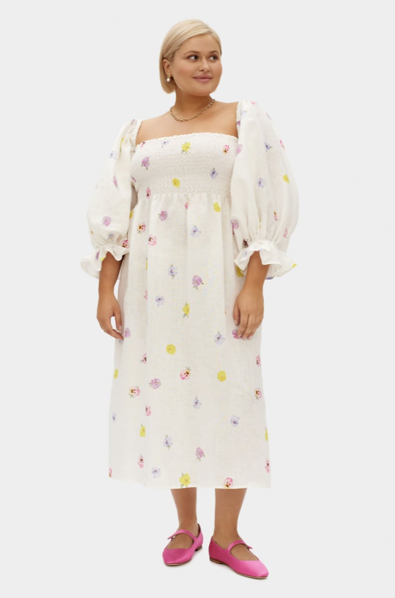 February Must Have: Sleeper Atlanta Linen Dress in Pansies