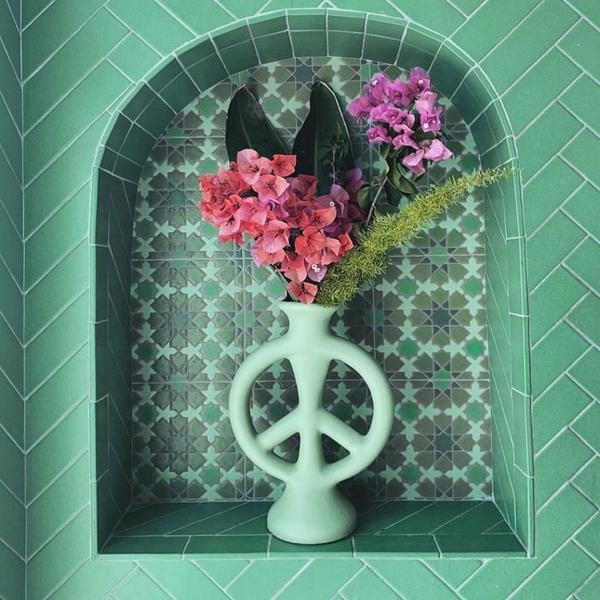 A Statement Vase: Jungalow Peace Vase by Justina Blakeney