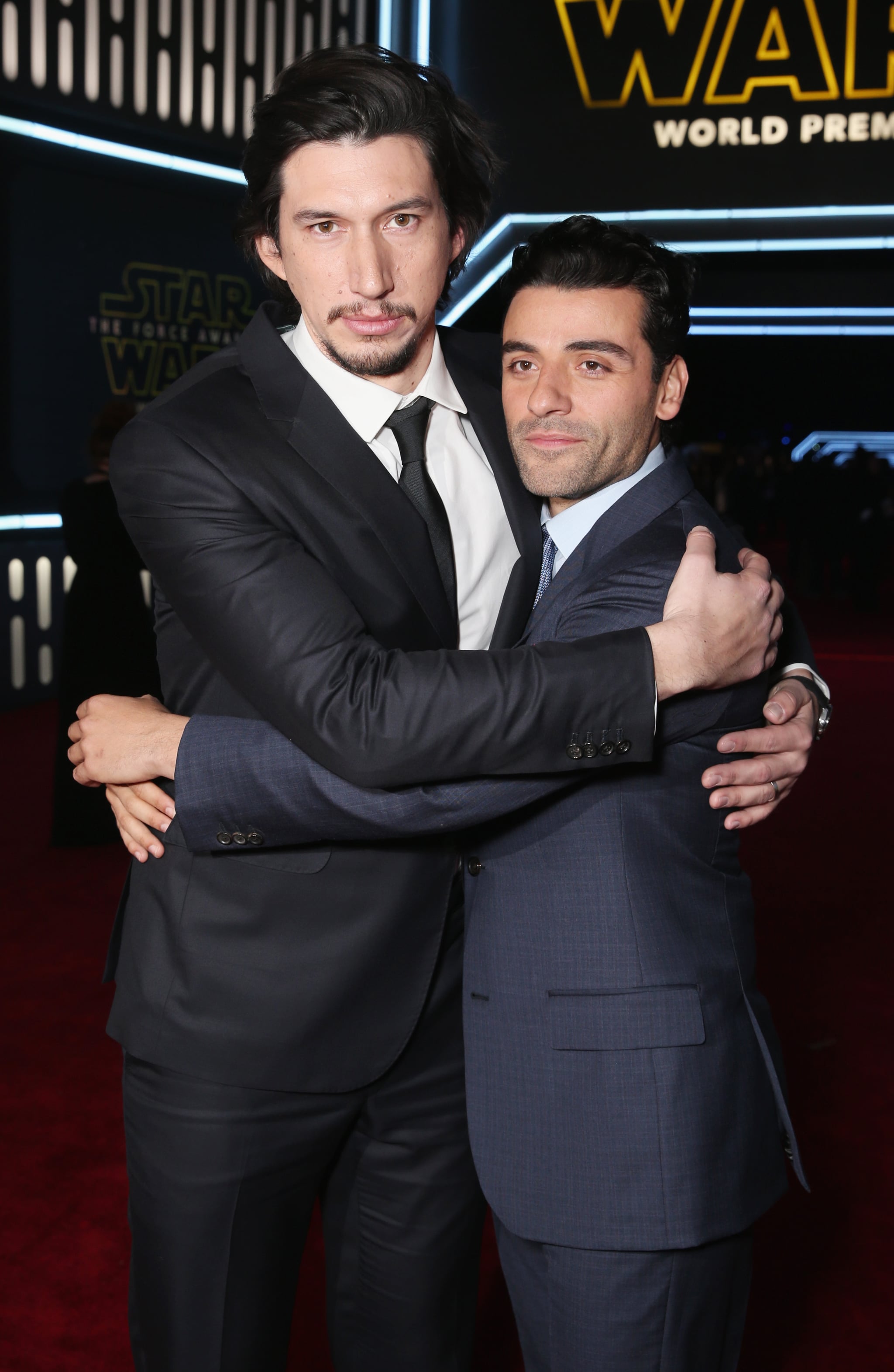 Pictured: Oscar Isaac and Adam Driver | The Force Is Strong at the Star  Wars LA Premiere — See All the Arrivals! | POPSUGAR Celebrity Photo 11