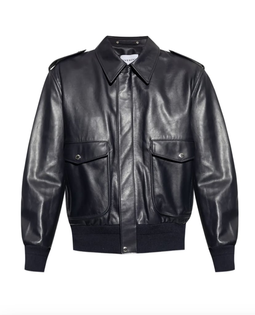 Givenchy Flap-Pocket Leather Jacket