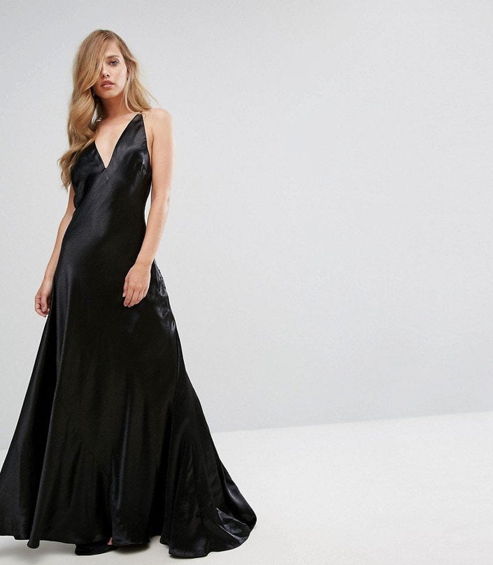 Fame and Partners Premium Metallic Gown With Fishtail