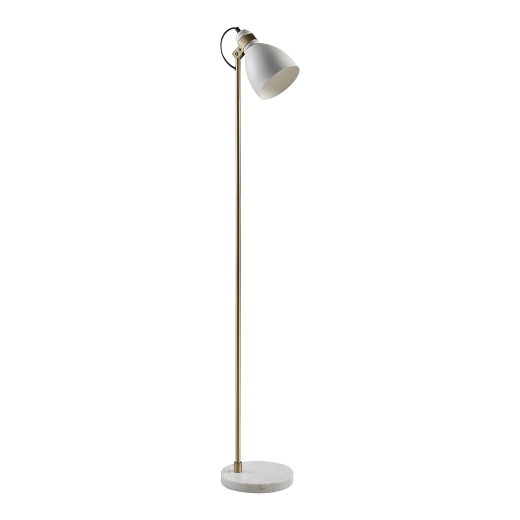 Versanora - Quincy Floor Lamp with Real White Marble Base