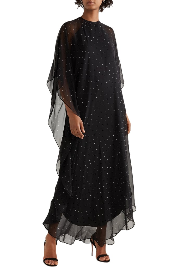 Michelle Mason Polka-Dot Silk-Chiffon Gown