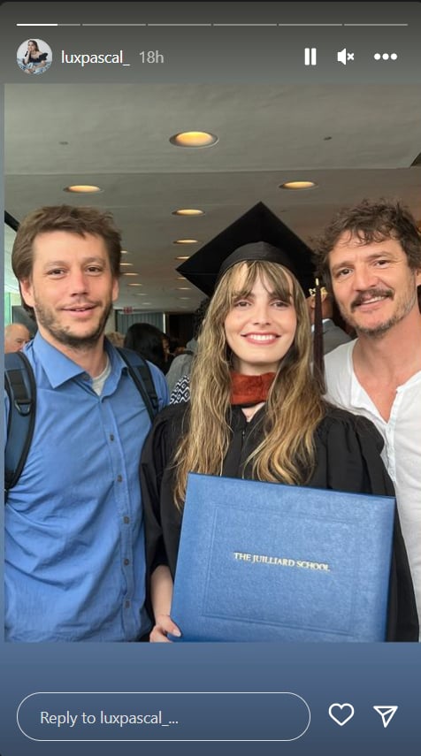 Pedro Pascal Attends Sister Lux's Graduation From Juilliard