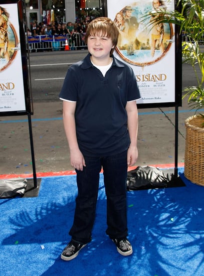 Angus Jones attended the Nim's Island premiere. Angus Jones attended the Nim's Island premiere.