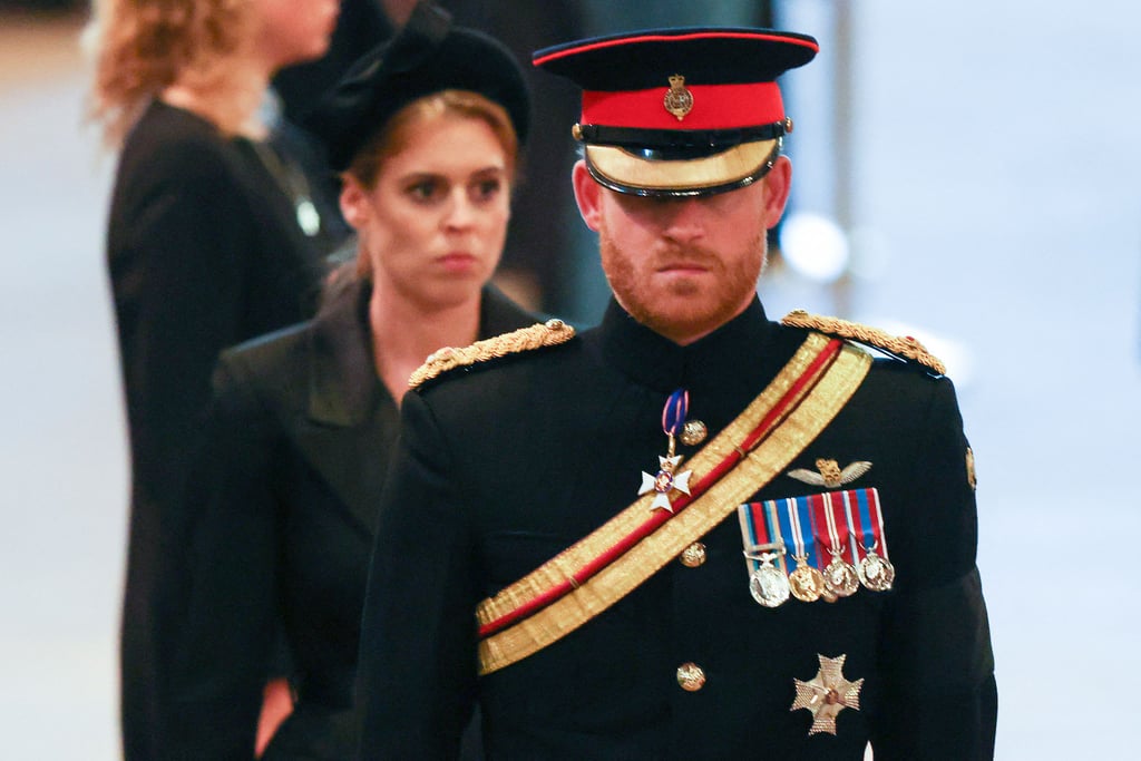 Prince Harry Stands Vigil For Queen Elizabeth II With His Brother and Cousins