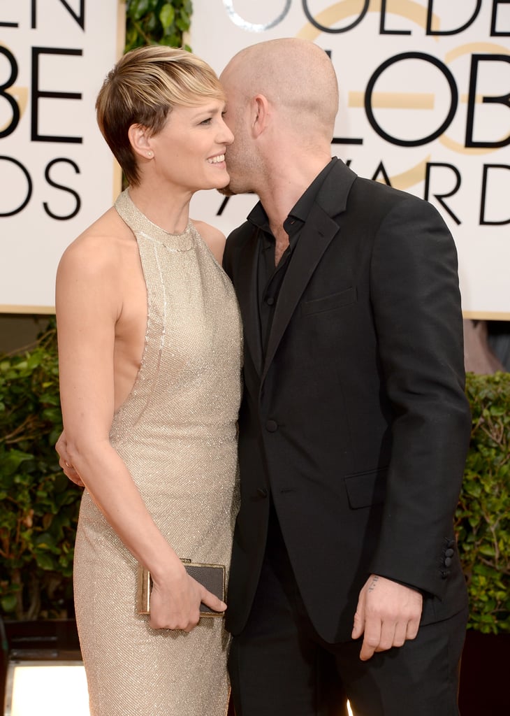 Robin Wright and Ben Foster at the Golden Globes 2014