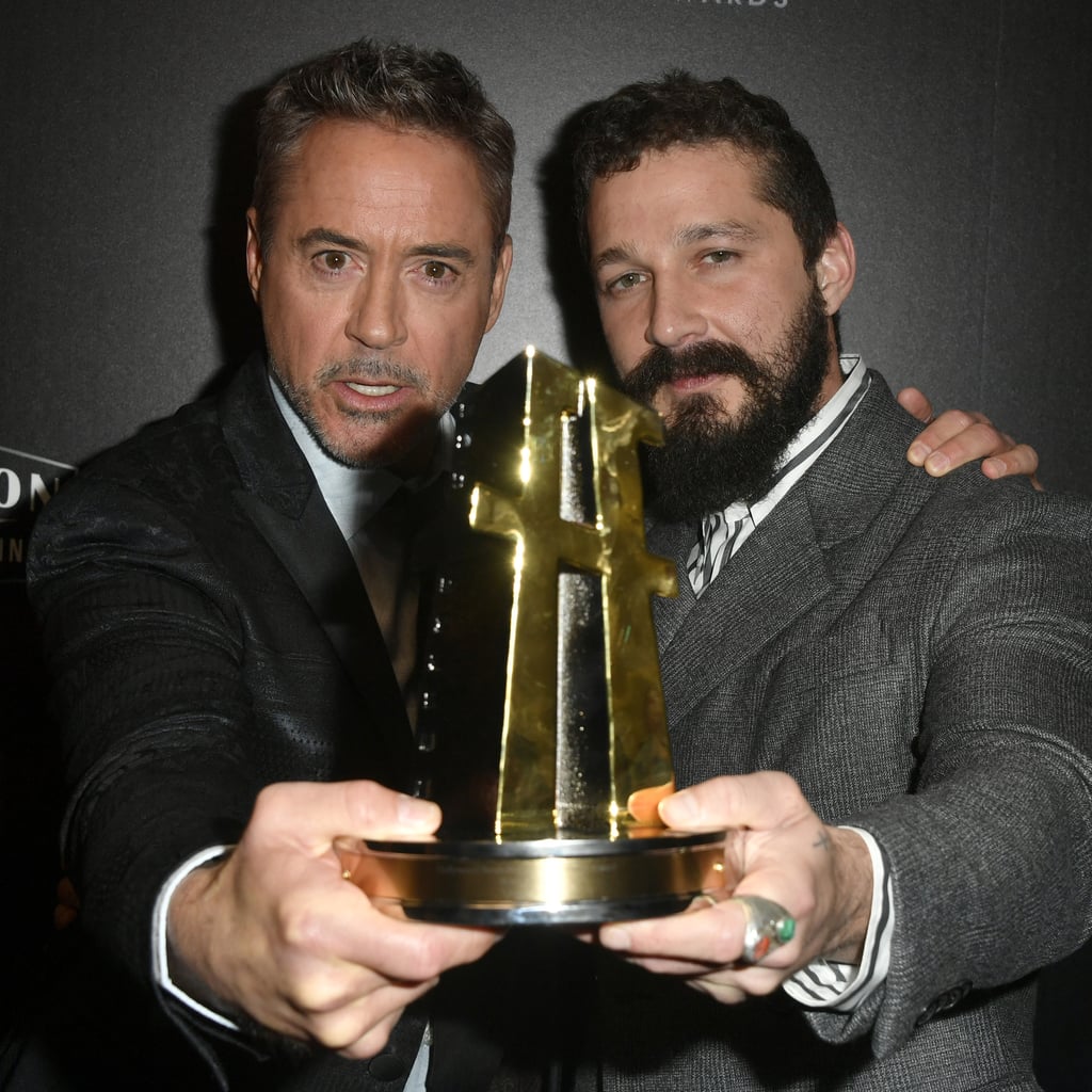 Robert Downey Jr. and Shia LaBeouf at the 23rd Annual Hollywood Film Awards
