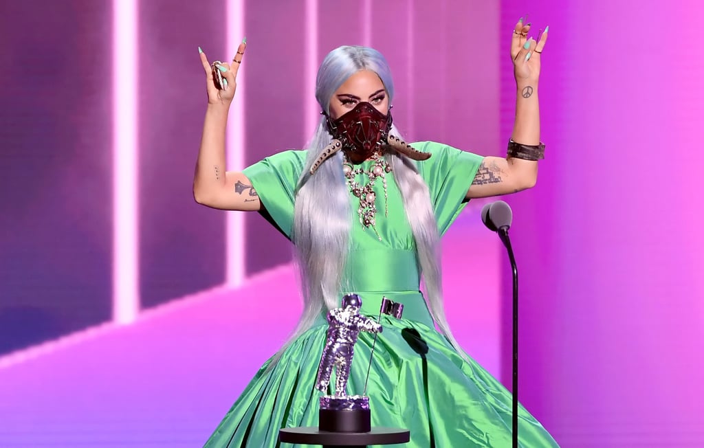 Enjoy These Photos of Lady Gaga and Her 5 MTV VMAs Trophies POPSUGAR