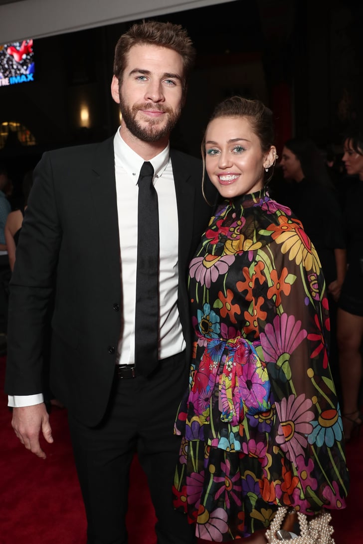 Miley Cyrus and Liam Hemsworth at Thor: Ragnarok Premiere | POPSUGAR