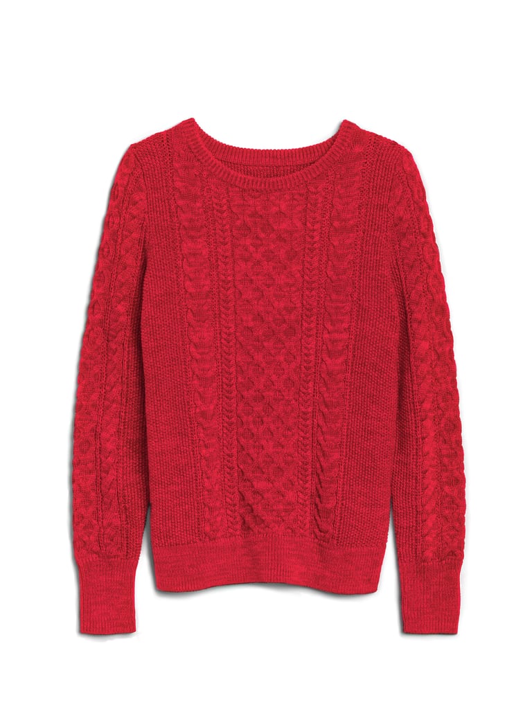 Cable-Knit Pullover Sweater