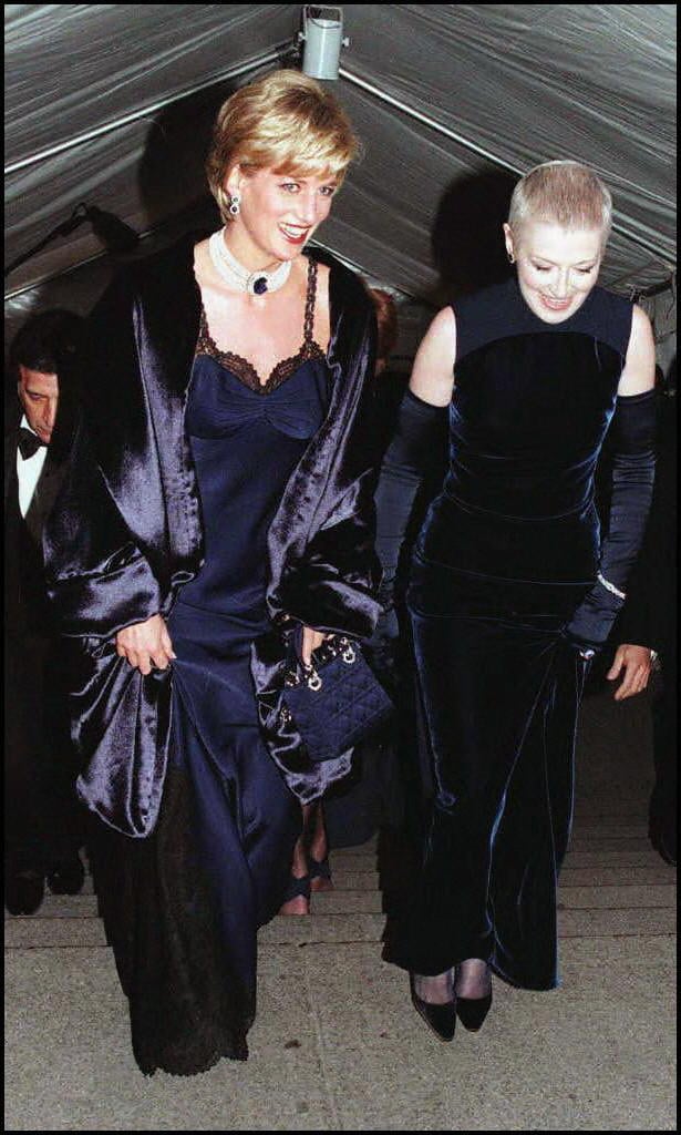 Princess Diana and Liz Tilberis — 1996