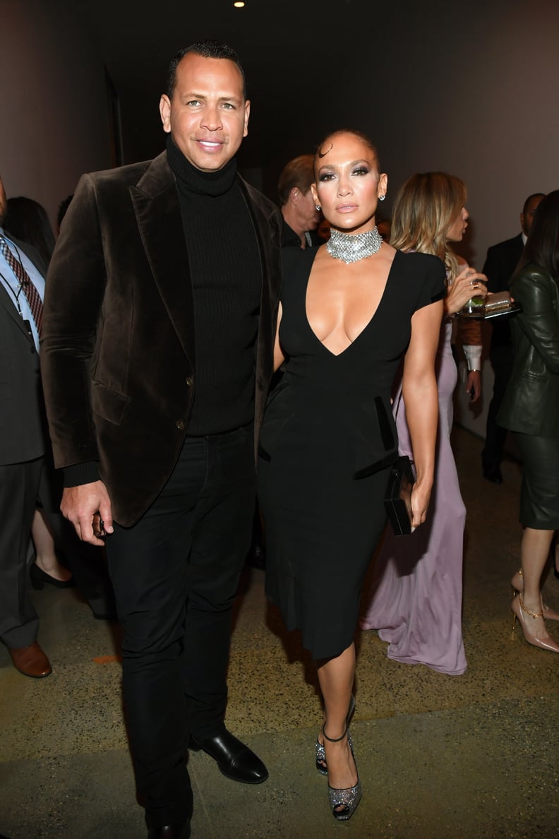 Alex Rodriguez and Jennifer Lopez at the Tom Ford Fall 2020 Show