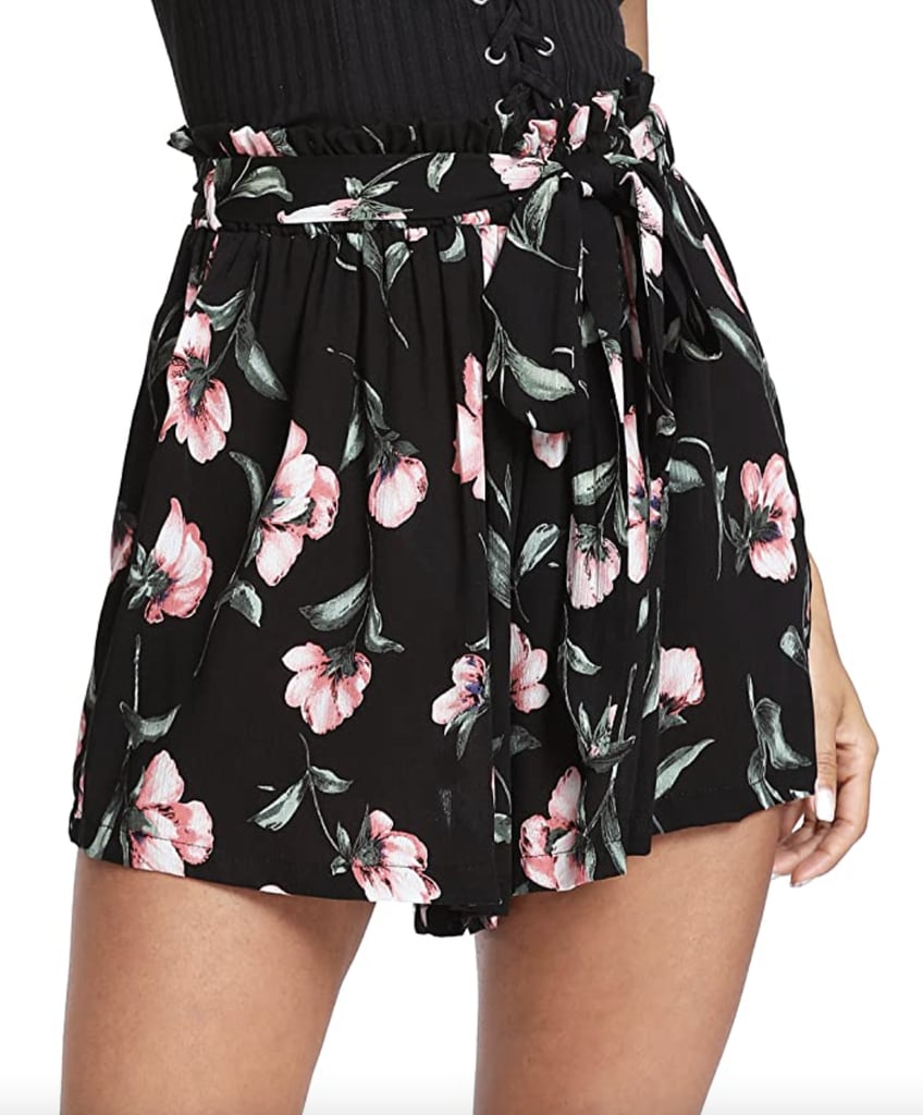 Floerns Floral Print Beach Shorts