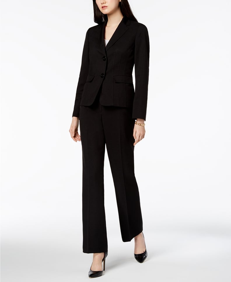 Le Suit Two Button Pantsuit