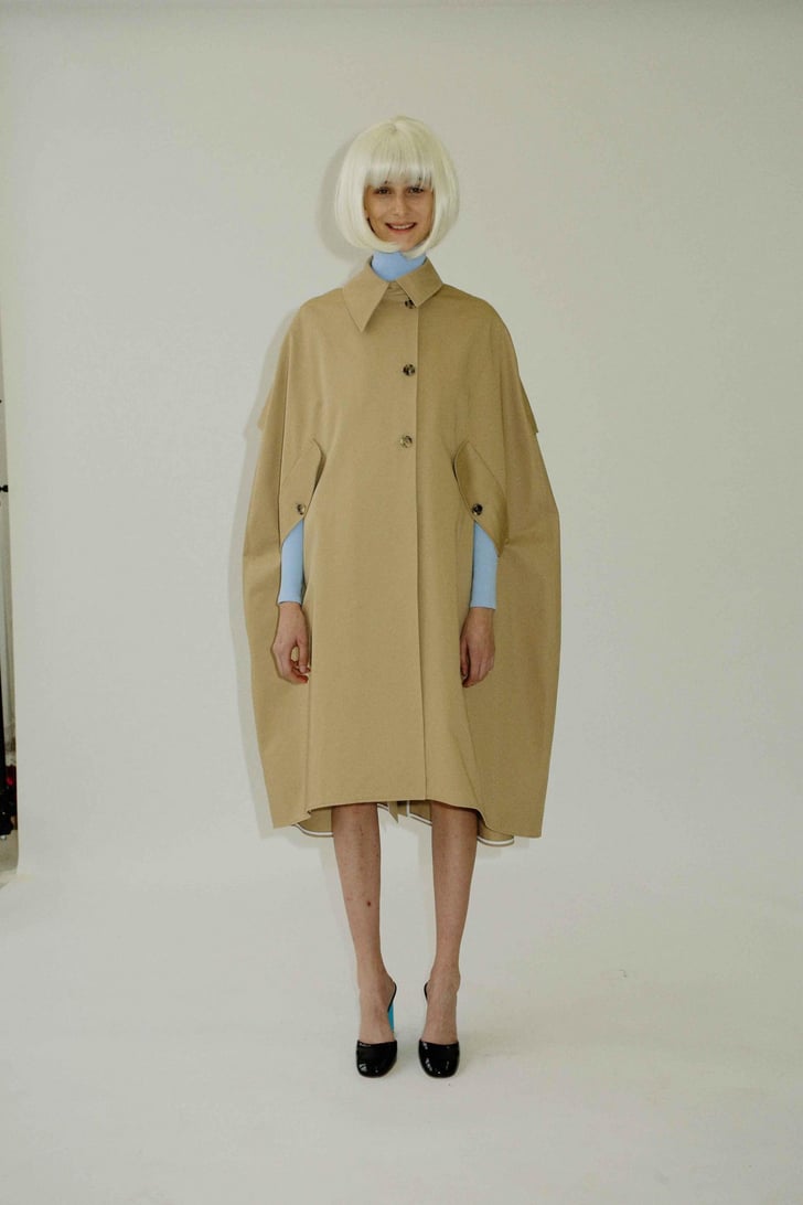 A.W.A.K.E Watson Trench Coat Cape Beige | Winter Coat and Jacket Trends ...