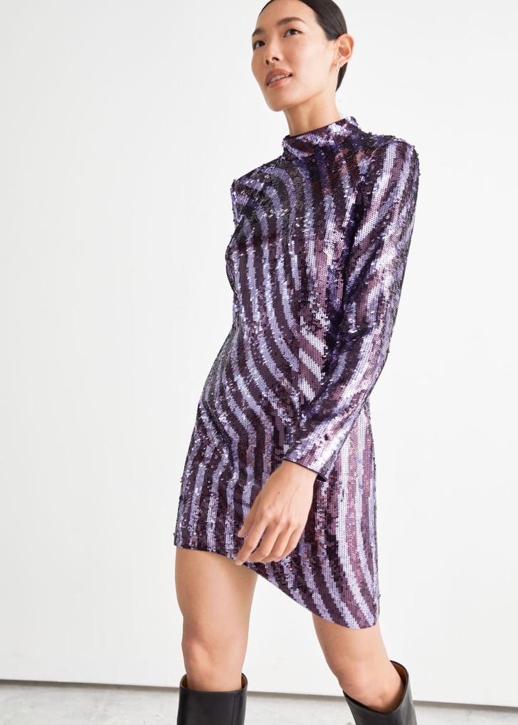 Other Stories Fitted Sequin Mini Dress ...