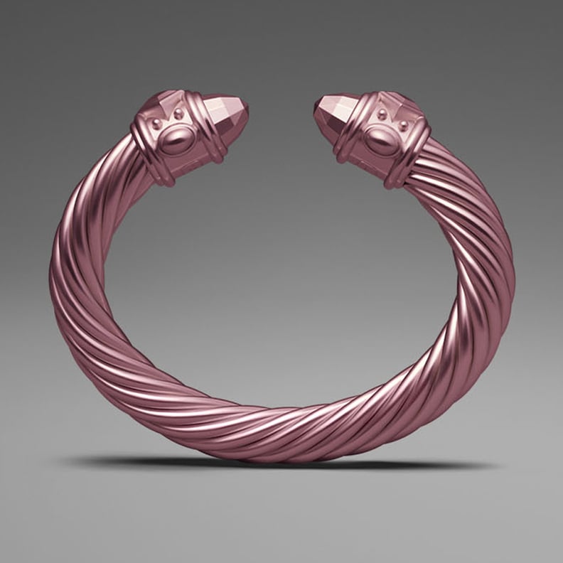 David Yurman Light Pink Aluminum Cable Bracelet