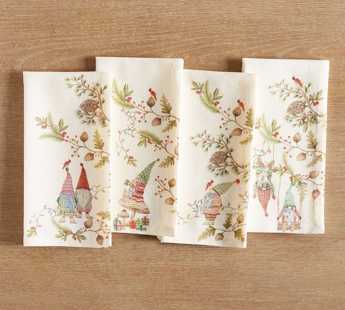 Forest Gnome Linen/Cotton Napkins