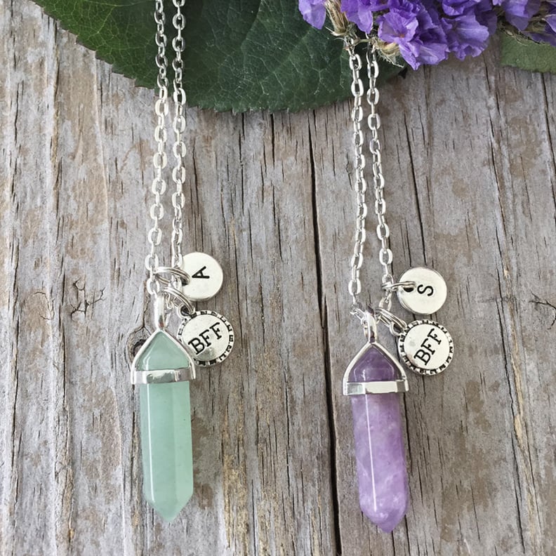 2 Crystal Best Friends Necklaces