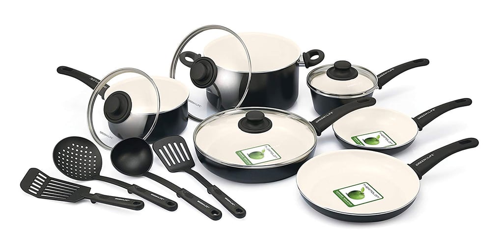 GreenLife CW0004970 Soft Grip Absolutely Toxin-Free Healthy Ceramic Nonstick  Set