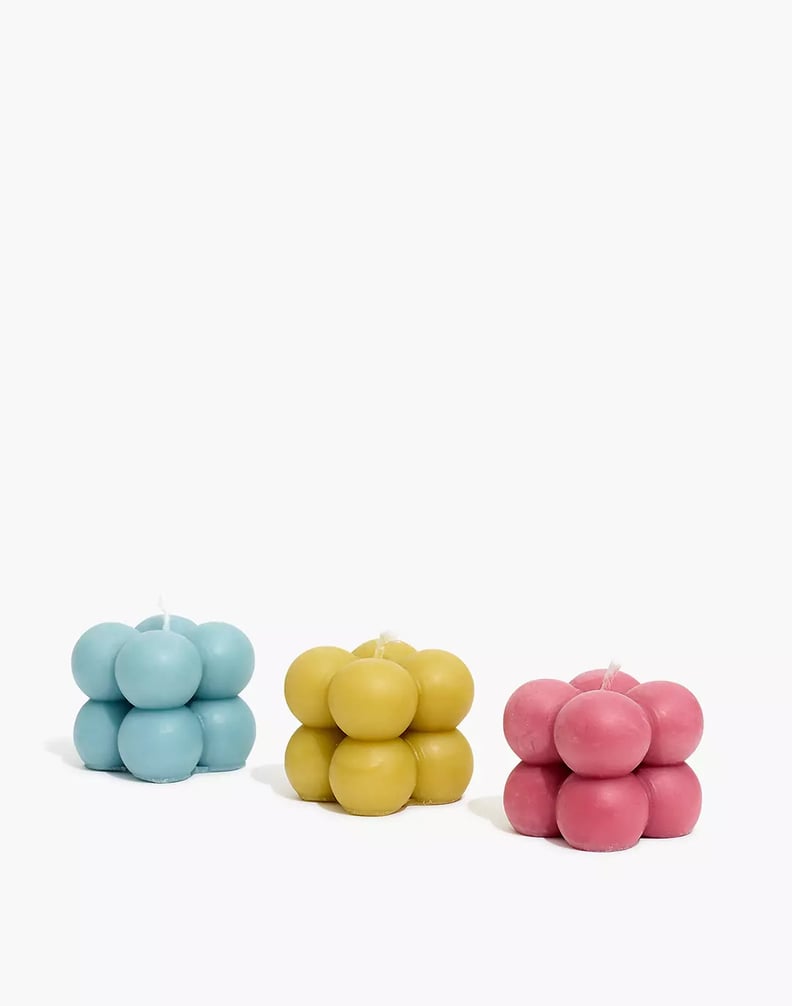 A Pop of Color: Madewell x Yui Brooklyn Three-Piece Bubble Candle Set