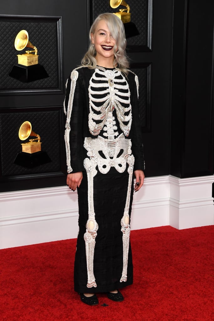 Phoebe Bridgers Wears Thom Browne Skeleton Dress to Grammys