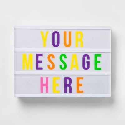 Your Message Here Light Box