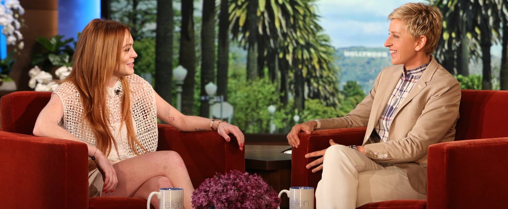 Lindsay Lohan on The Ellen DeGeneres Show 2014