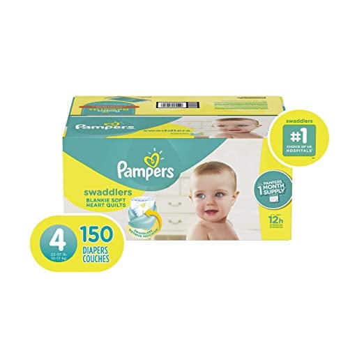 Pampers Swaddlers Disposable Baby Diapers Best Baby Registry Essentials on Amazon POPSUGAR