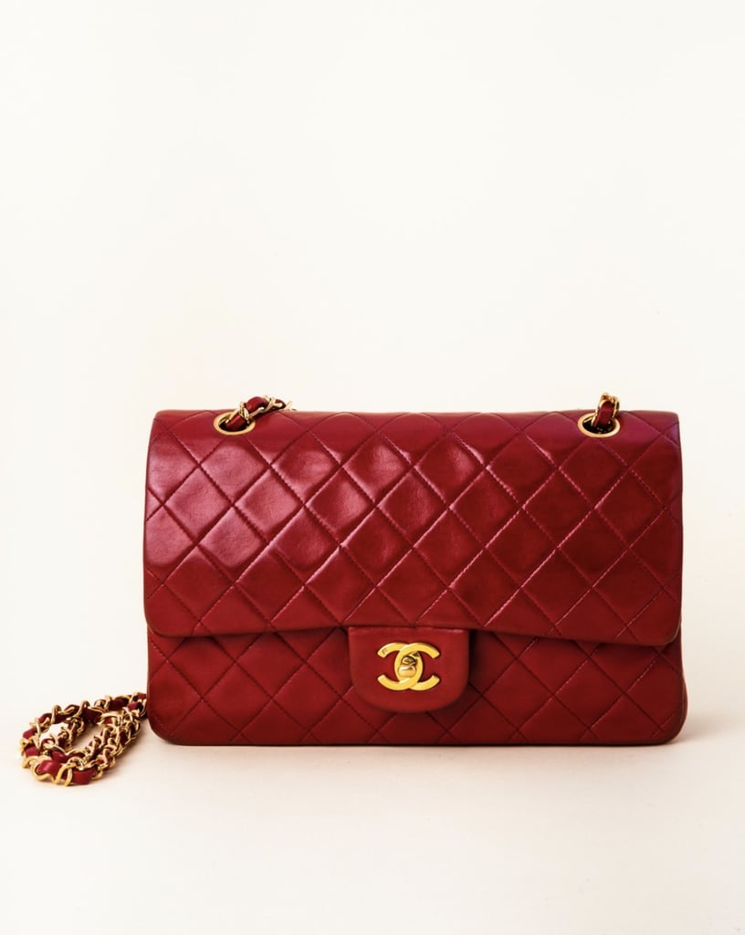 Chanel Vintage Lambskin Quilted Classic Double Flap Bag