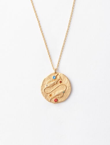 Maje Pisces Zodiac Sign Necklace