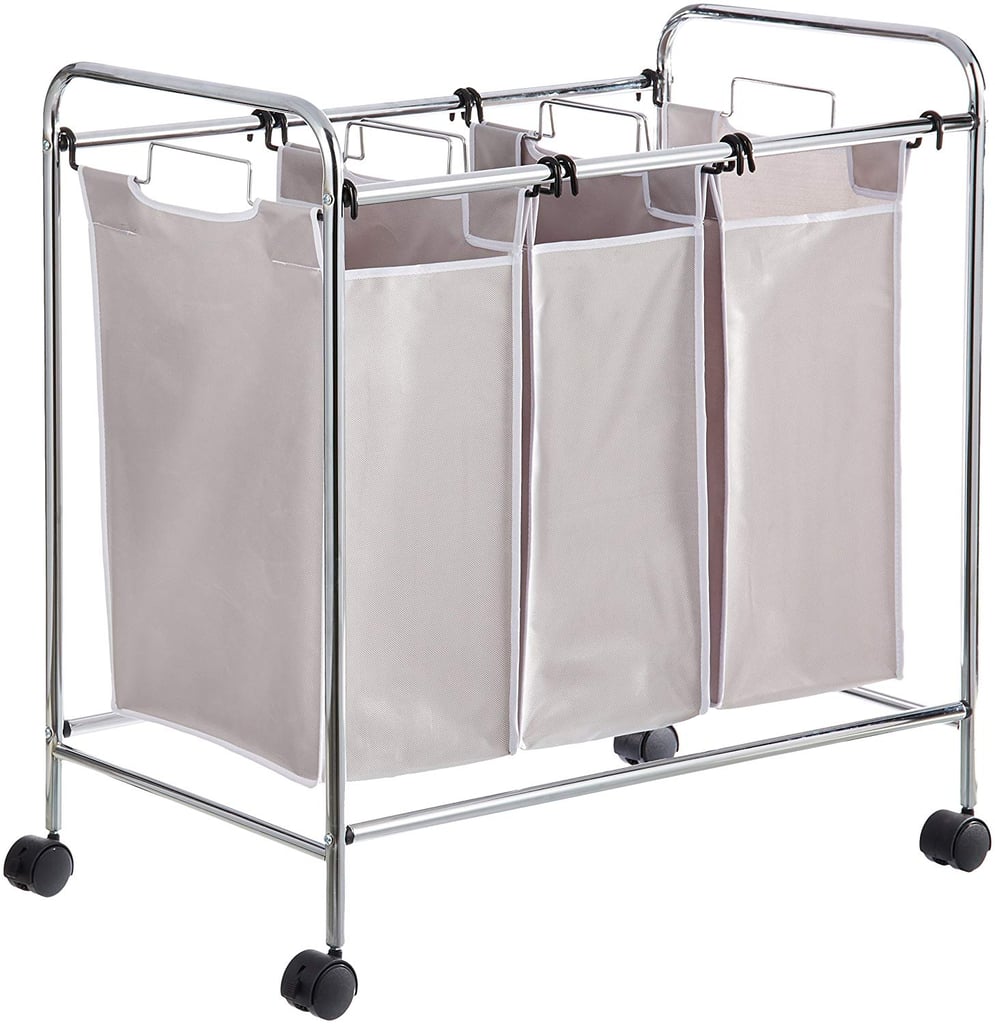 AmazonBasics Three-Bag Laundry Hamper