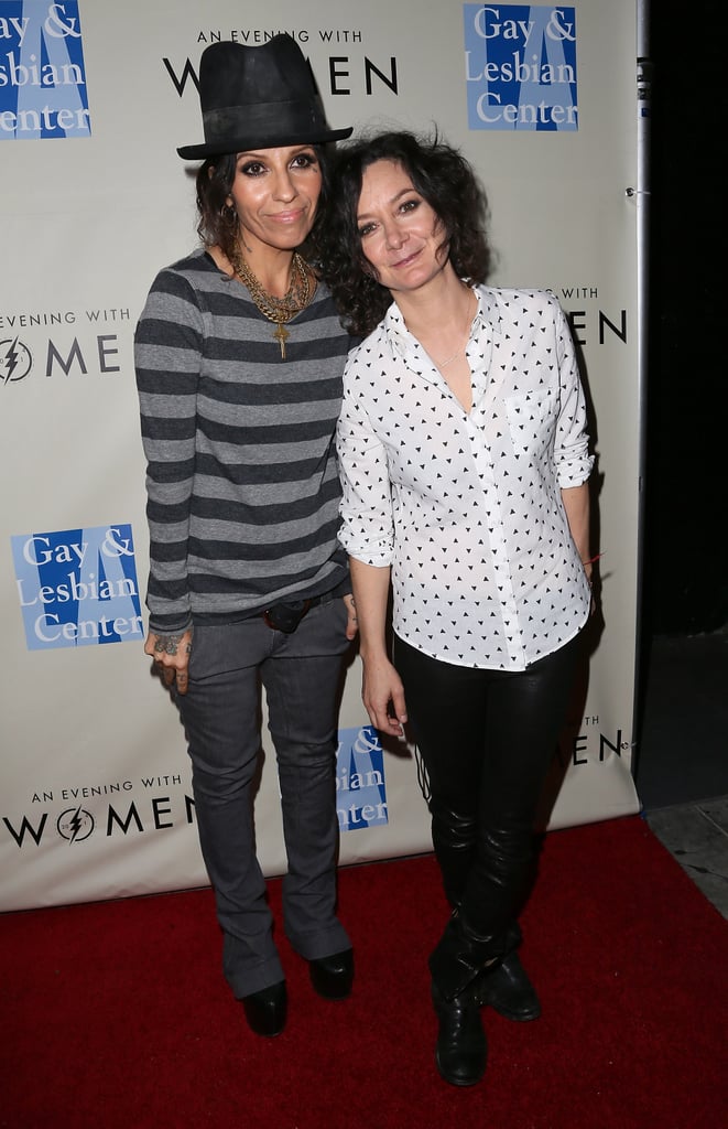 Sara Gilbert and Linda Perry